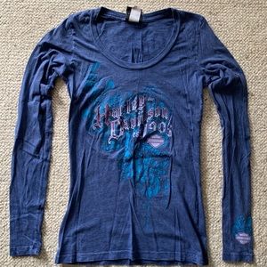 Women's Harley Davidson Graphic LS T-Shirt.